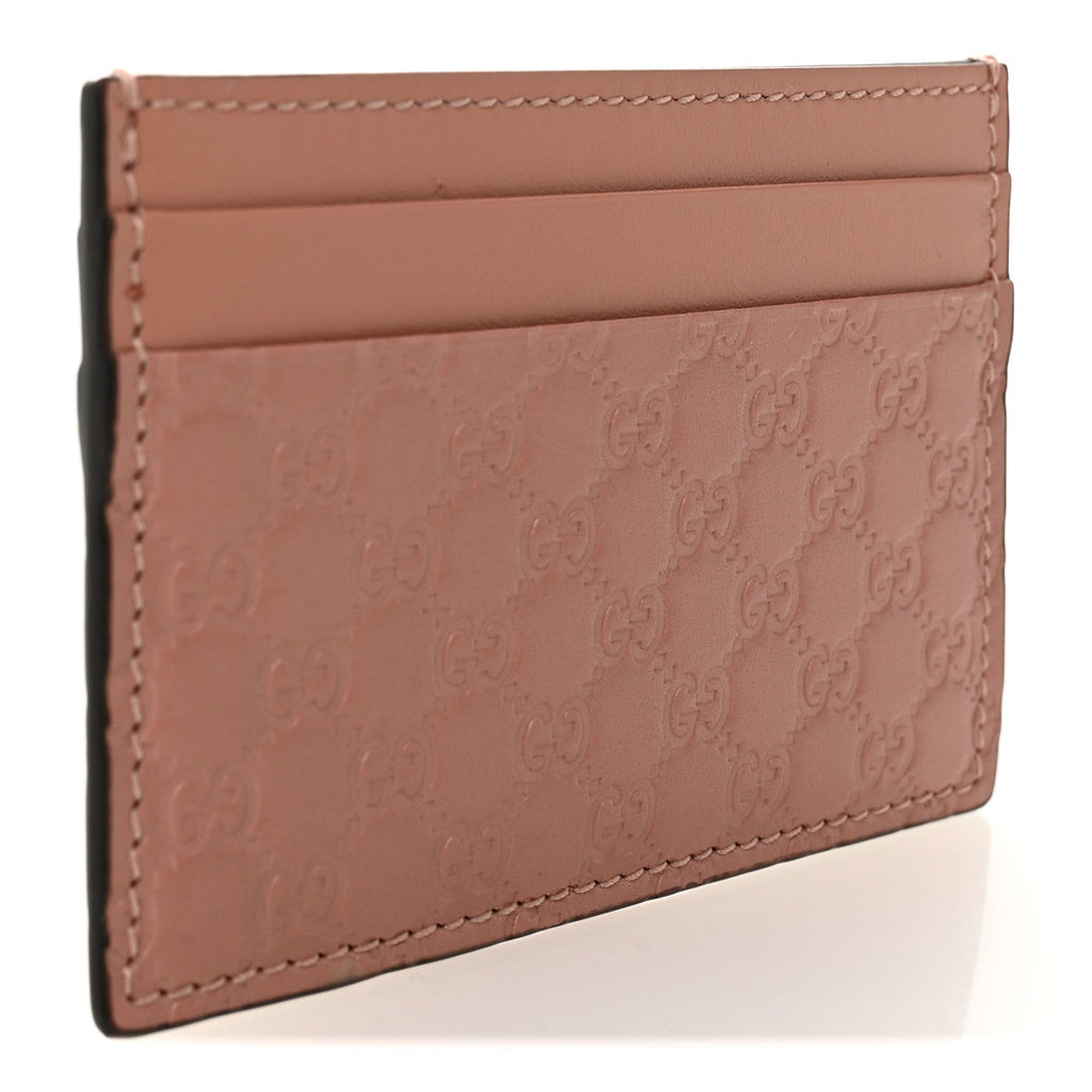 Gucci Microguccissima Card Holder Soft Pink
