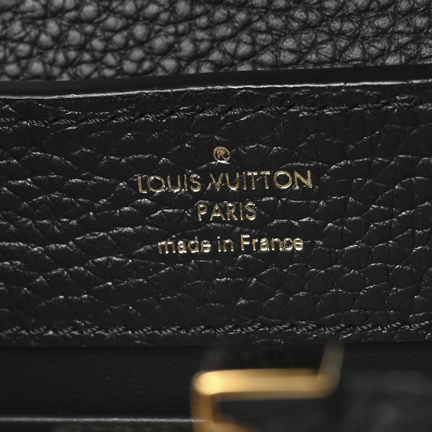 Louis Vuitton Taurillon Mini Capucines Black