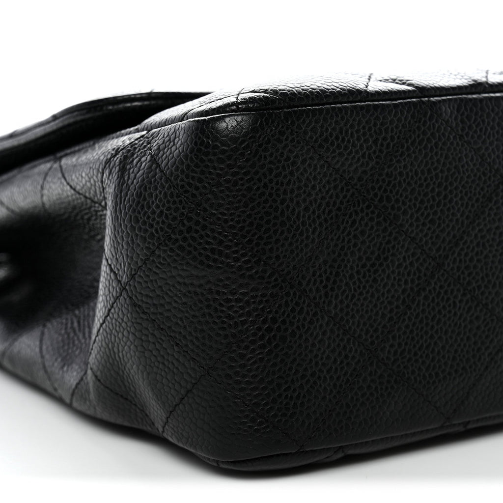 Chanel Caviar Quilted Jumbo Single Flap Black