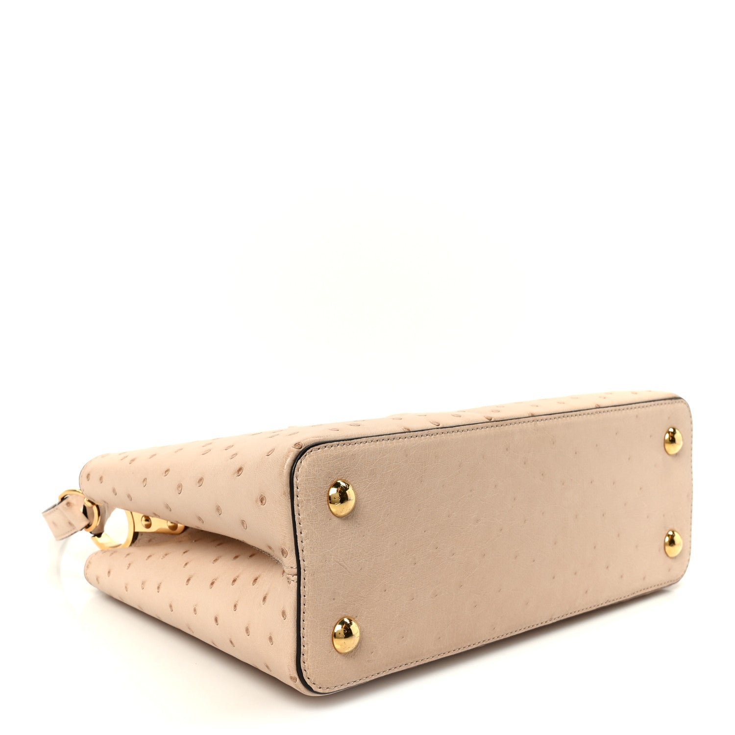 Louis Vuitton Ostrich Capucines PM Rose Champagne