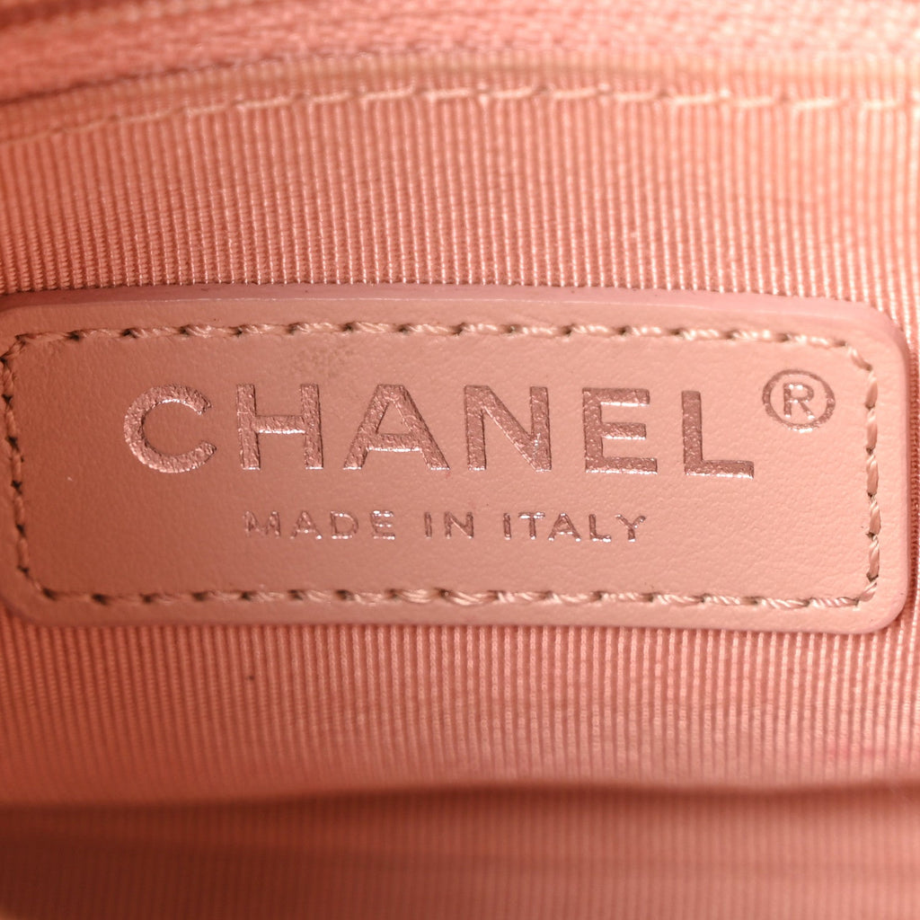 Chanel Aged Calfskin Quilted Small Gabrielle Hobo Pink