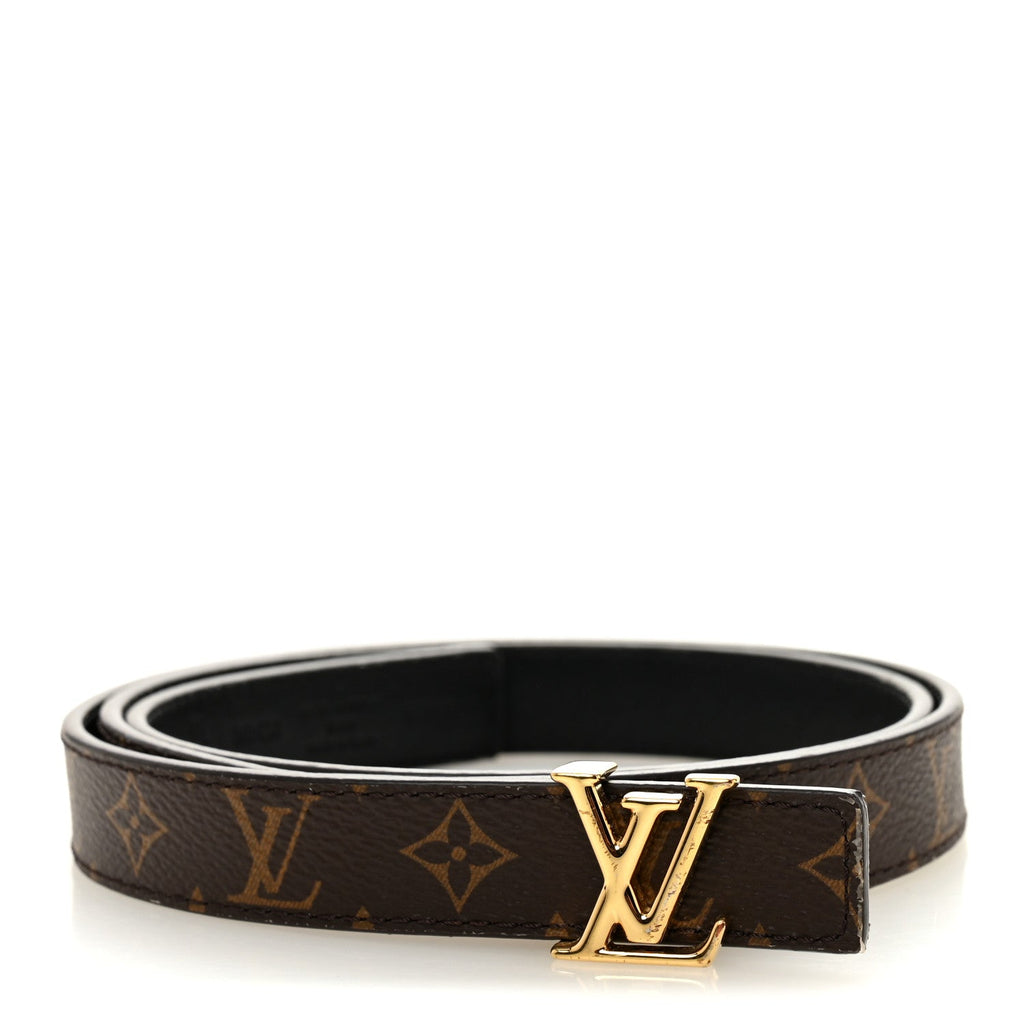 Louis Vuitton Calfskin Monogram 20mm LV Iconic Reversible Belt 85 34 Black
