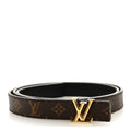 Louis Vuitton Calfskin Monogram 20mm LV Iconic Reversible Belt 85 34 Black
