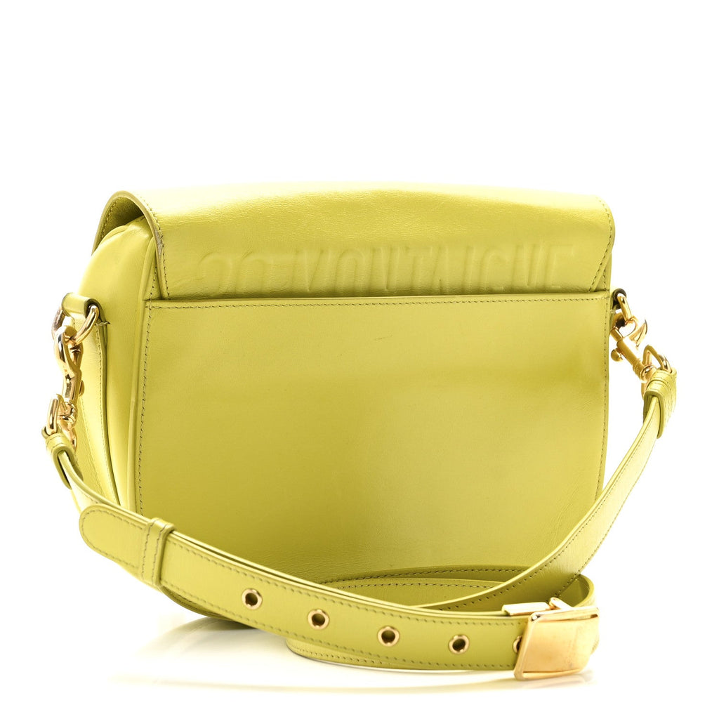Christian Dior Box Calfskin Medium Bobby Flap Lime