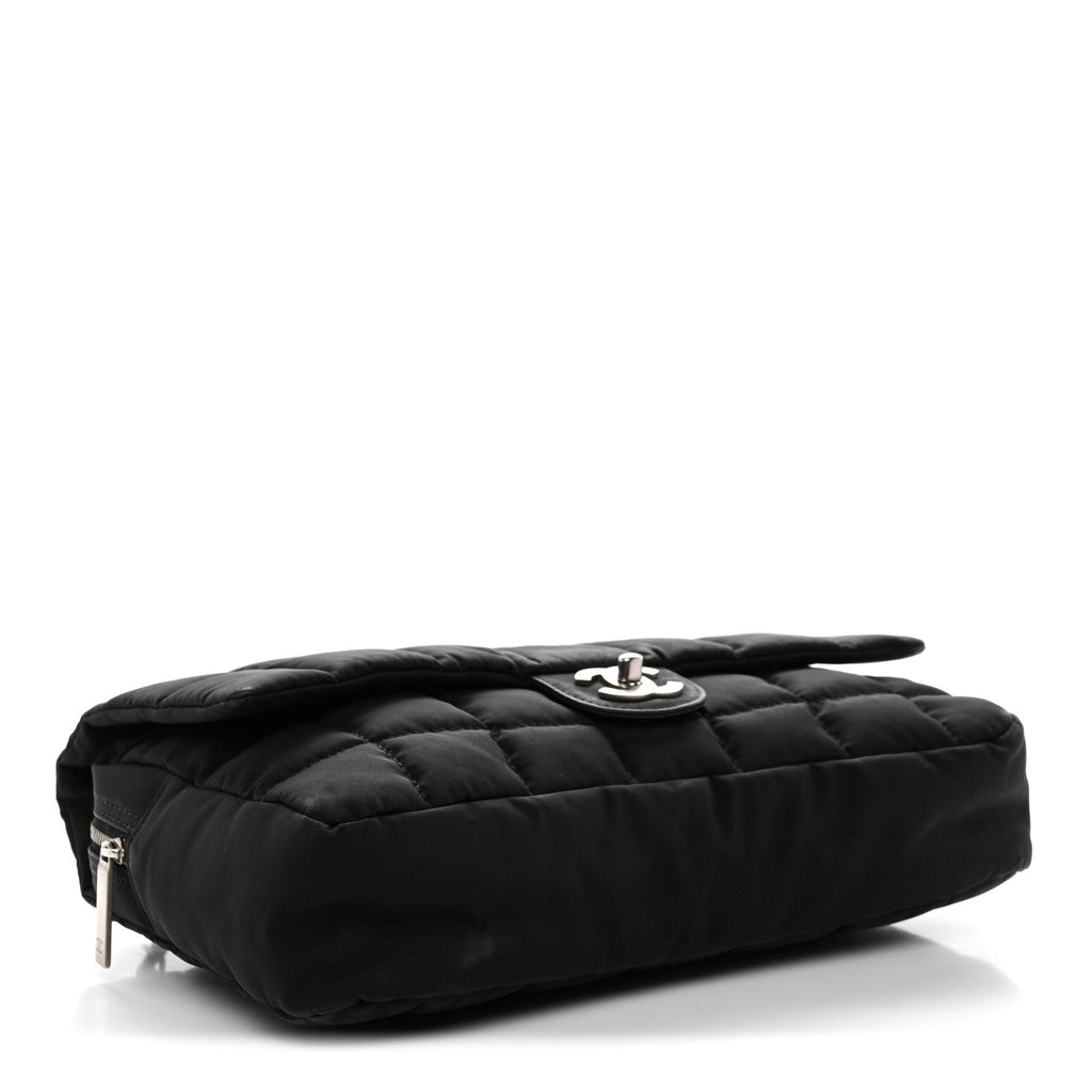 Chanel Nylon Square Quilted Flap Black