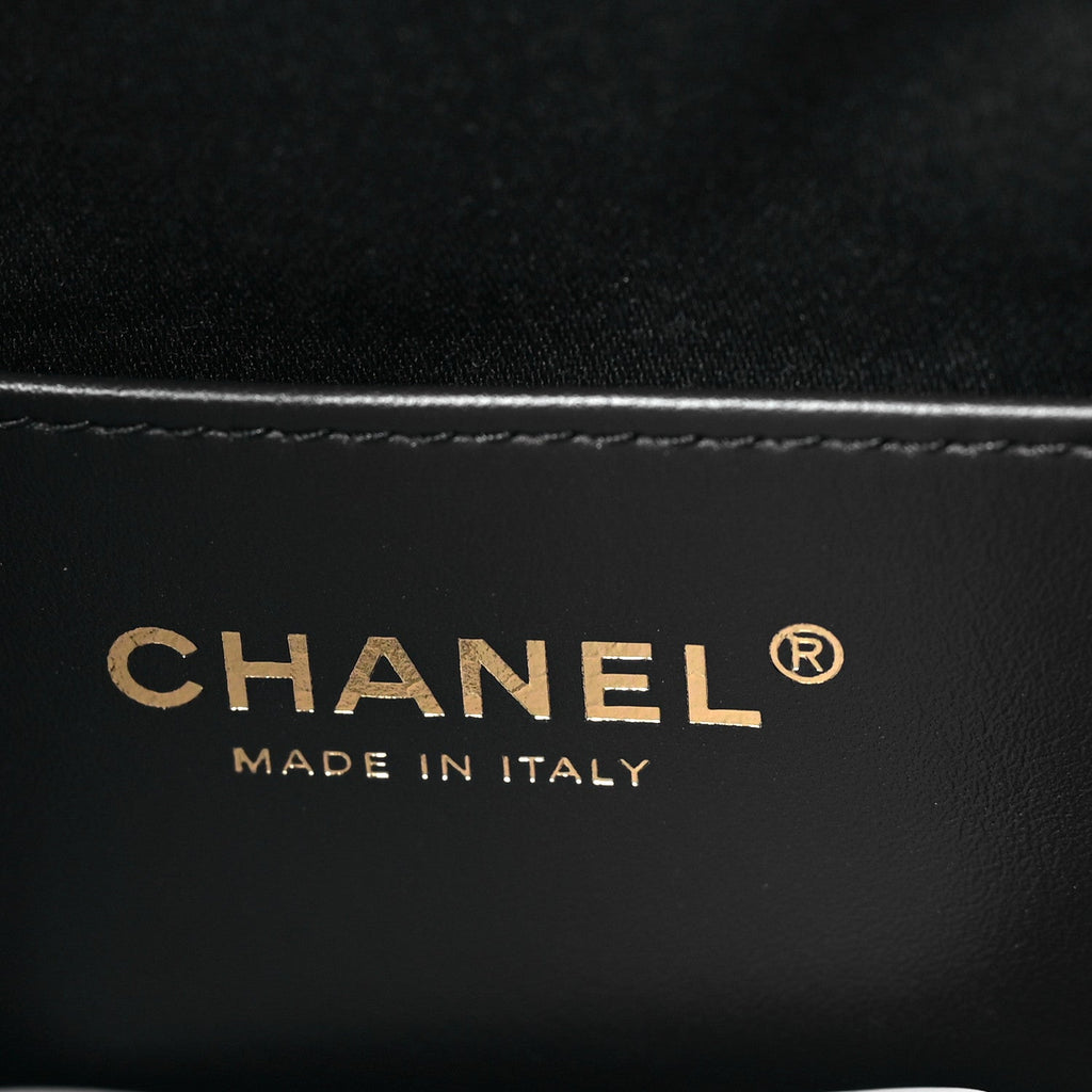 Chanel Denim Quilted Mini Chanel 25 Handbag Dark Blue
