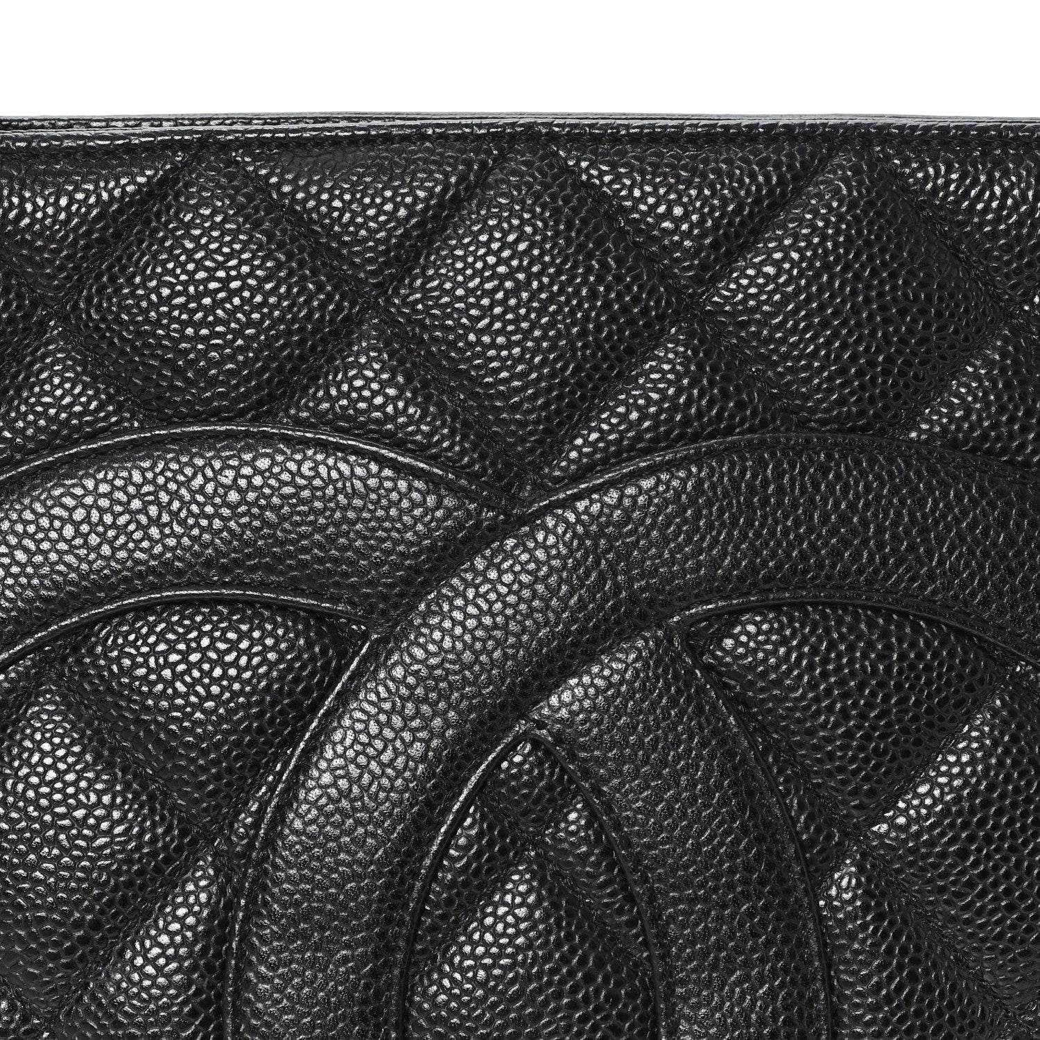 Chanel Caviar Quilted Medallion Tote Black