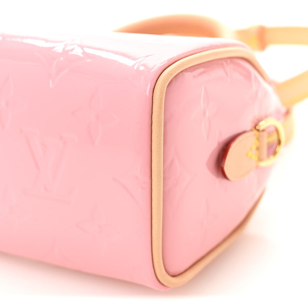 Louis Vuitton Vernis Monogram Nano Speedy Mochi Pink