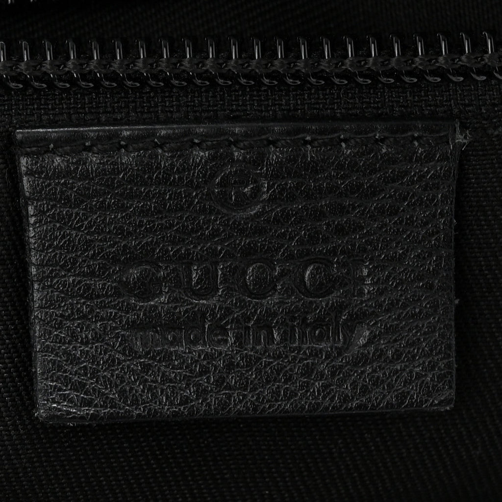 Gucci Crystal Monogram Small Flat Messenger Crossbody Navy