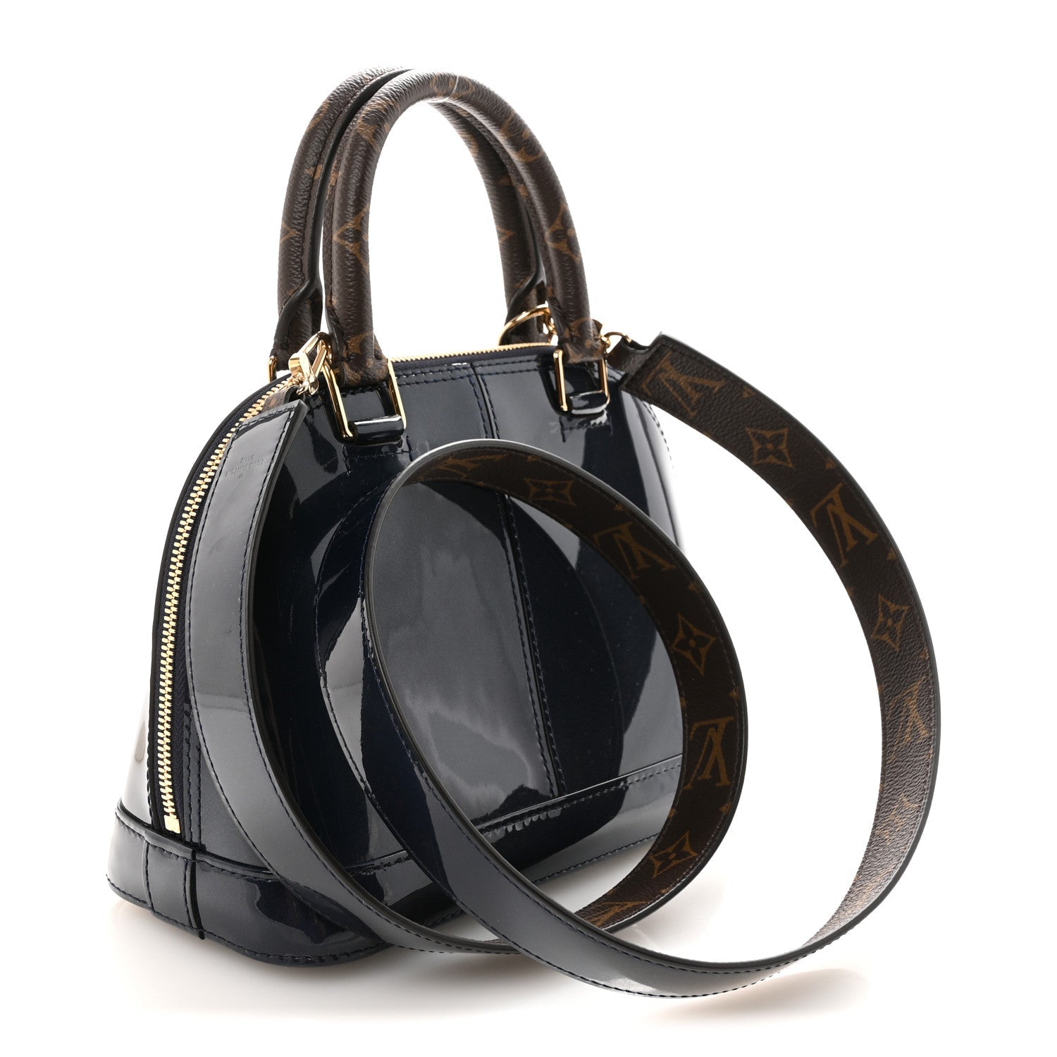 Louis Vuitton Patent Monogram Alma BB Marine