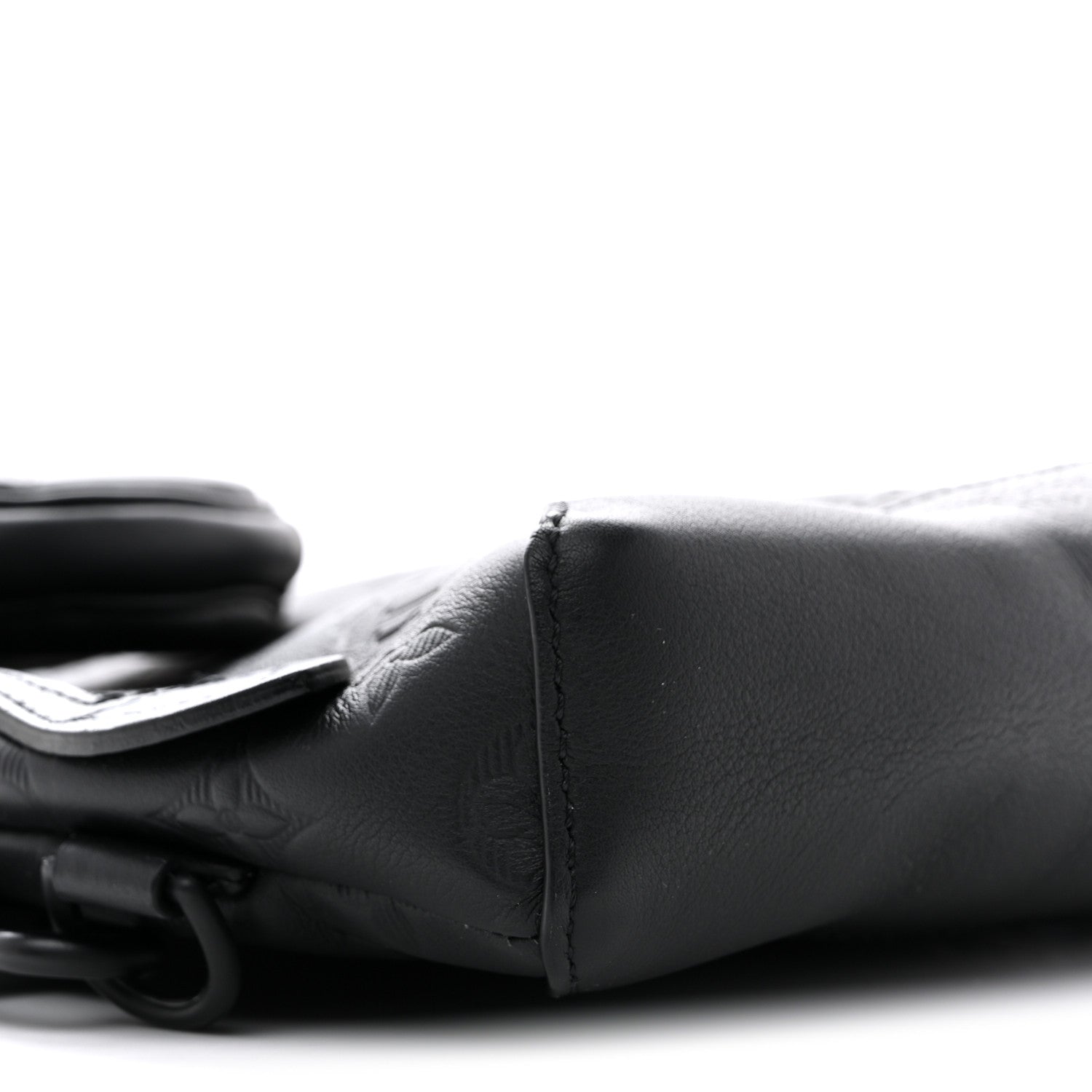 Louis Vuitton Calfskin Shadow Monogram Duo Slingbag Black