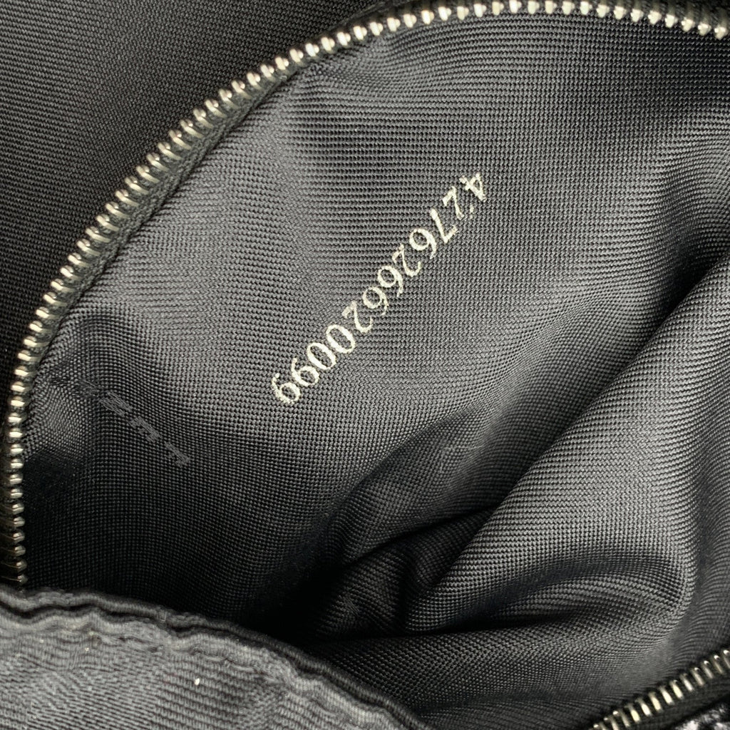 FENDI Black Monogram Zucca Canvas Tote Shoulder Bag