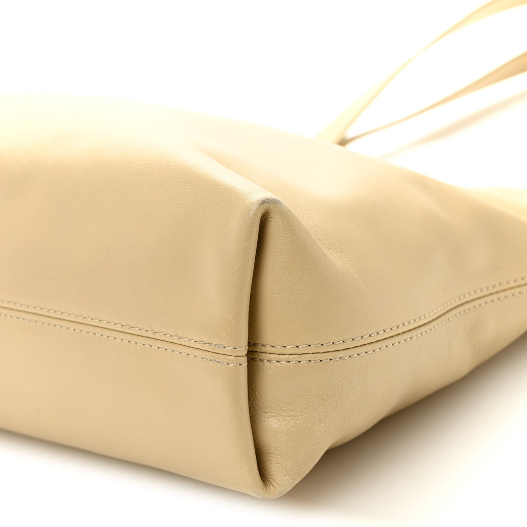 Chanel Calfskin CC Tote Beige