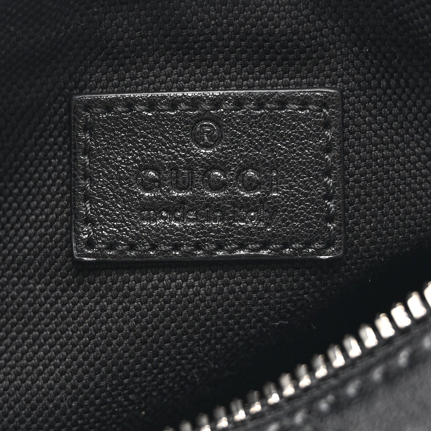 Gucci Sakai Be Green Calfskin Diagonal Stitched Mini Blondie Barrel Shoulder Bag Black