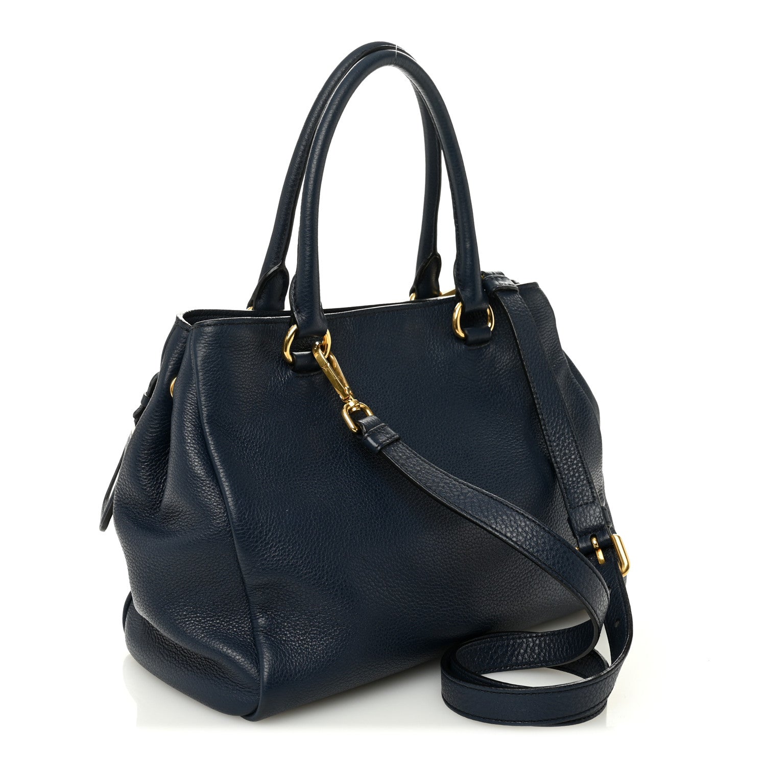 Prada Vitello Phenix Shopping Satchel Baltico