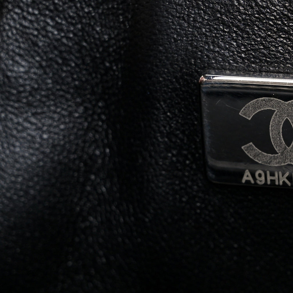 Chanel Sequin Logo Small Flap Ruthenium Multicolor
