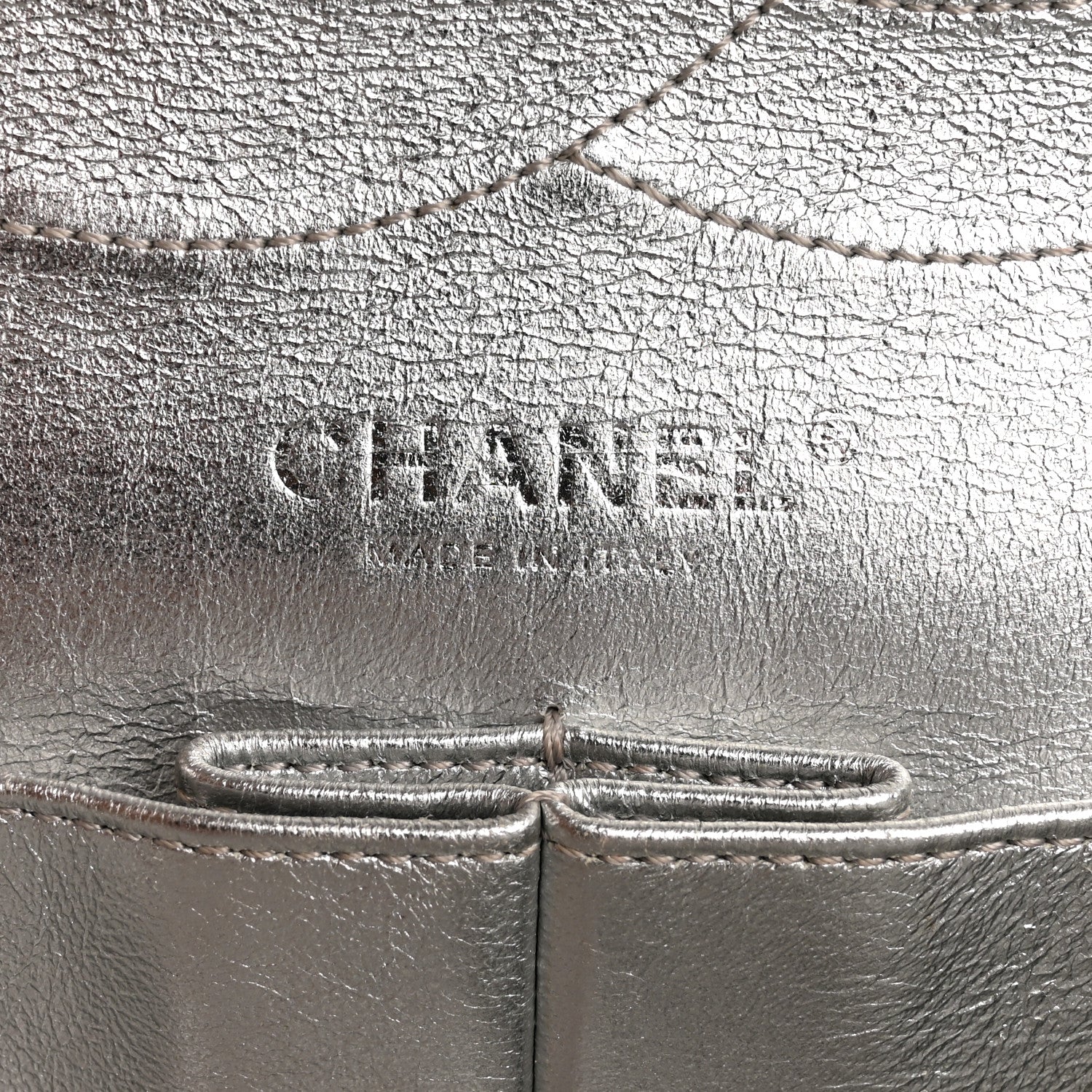 Chanel Metallic Lambskin Quilted 2.55 Reissue 227 Flap Silver