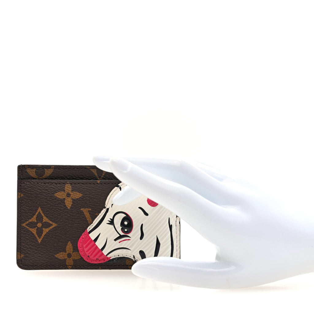 Louis Vuitton Monogram Zebra Animation Card Holder