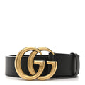 Gucci Calfskin Double G 40mm Belt 90 36 Black