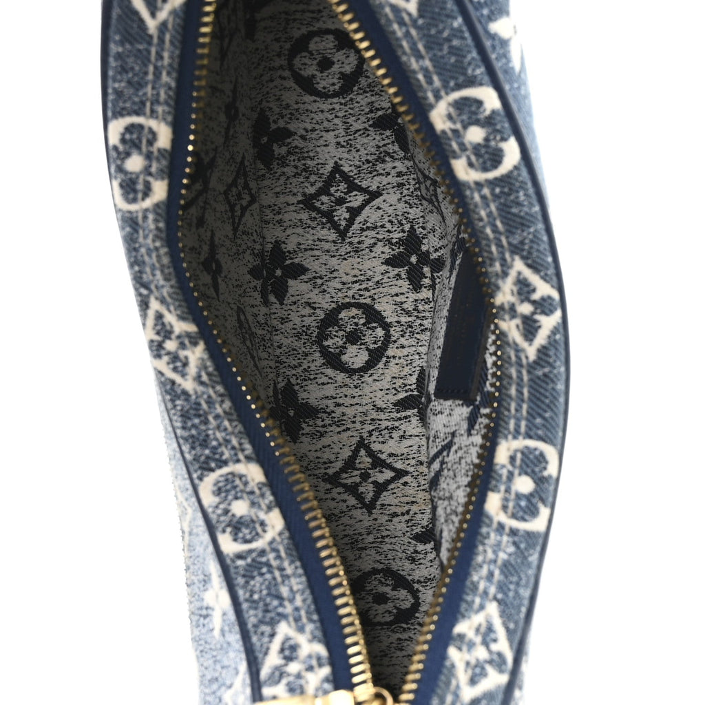 Louis Vuitton Monogram Jacquard Denim Loop Bleu