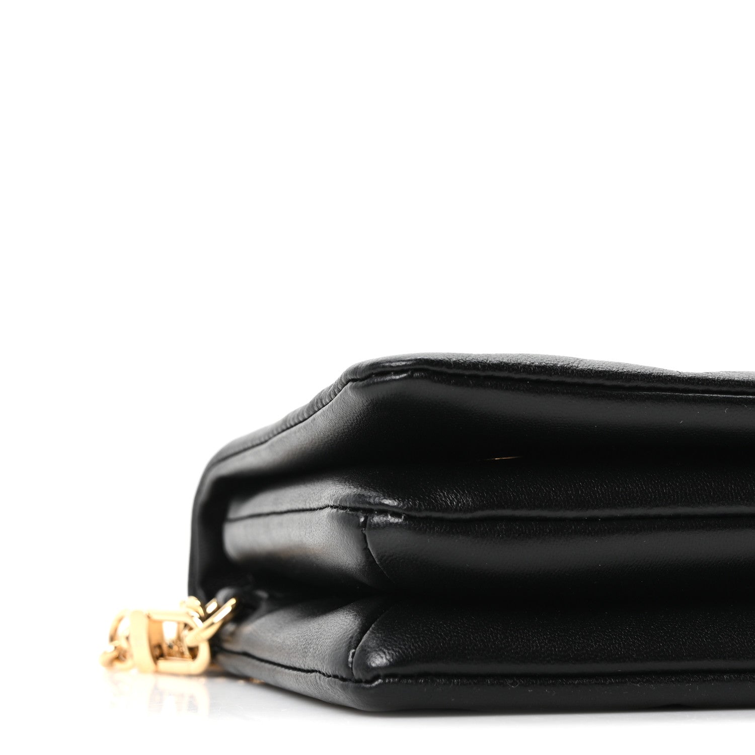 Louis Vuitton Lambskin Embossed Monogram Pochette Coussin Black