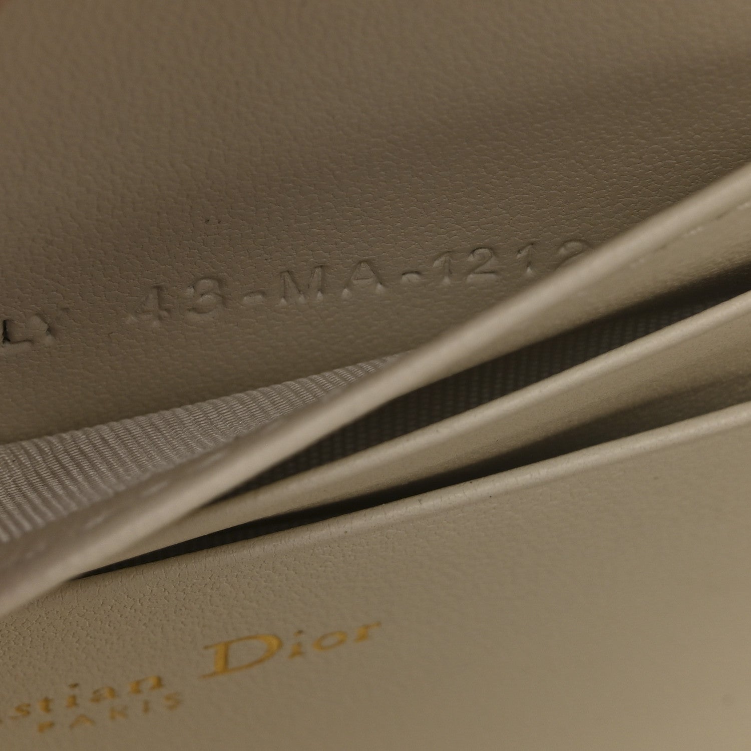 Christian Dior Calfskin Macrocannage Caro Box Bag Latte