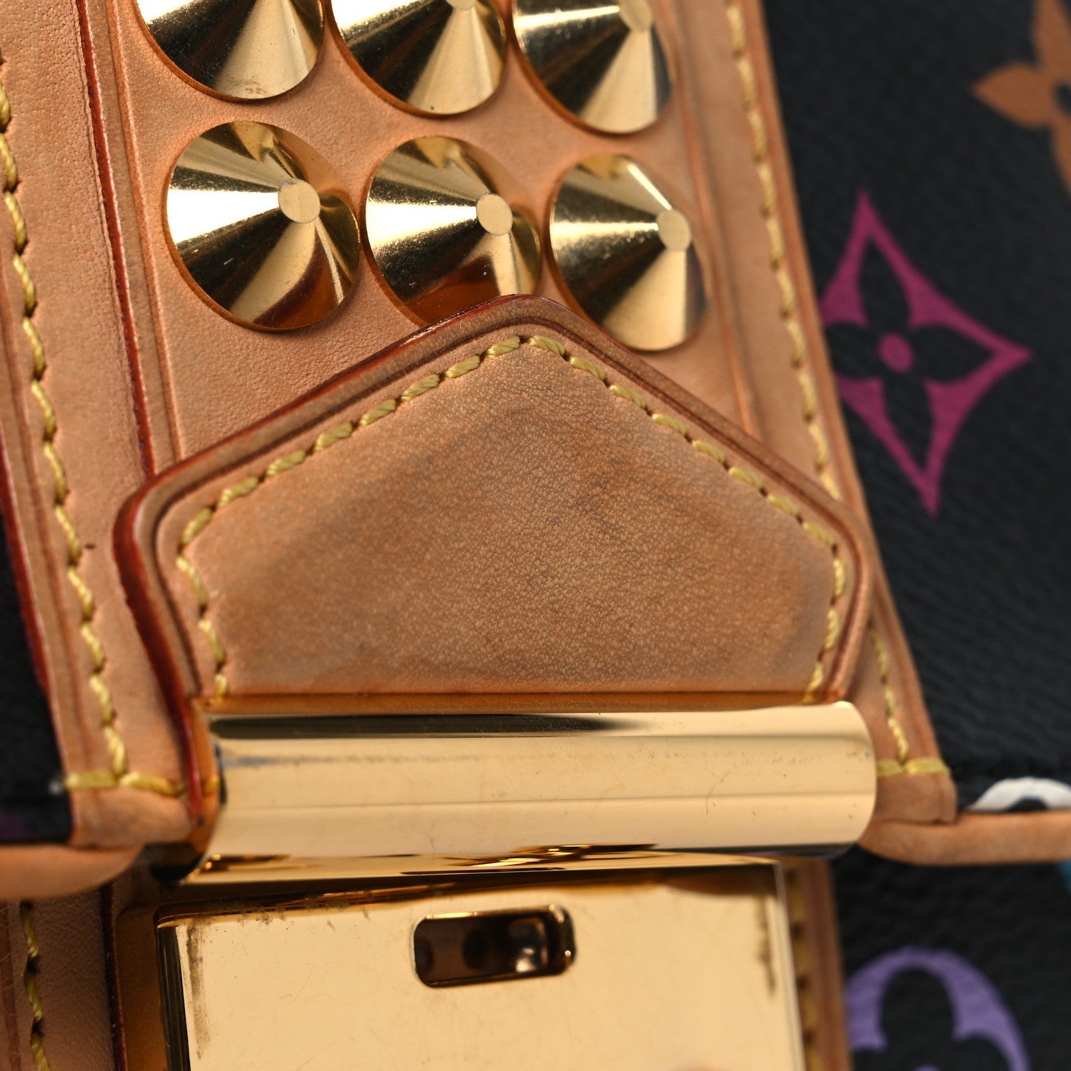 Louis Vuitton Monogram Multicolor Courtney Clutch Black