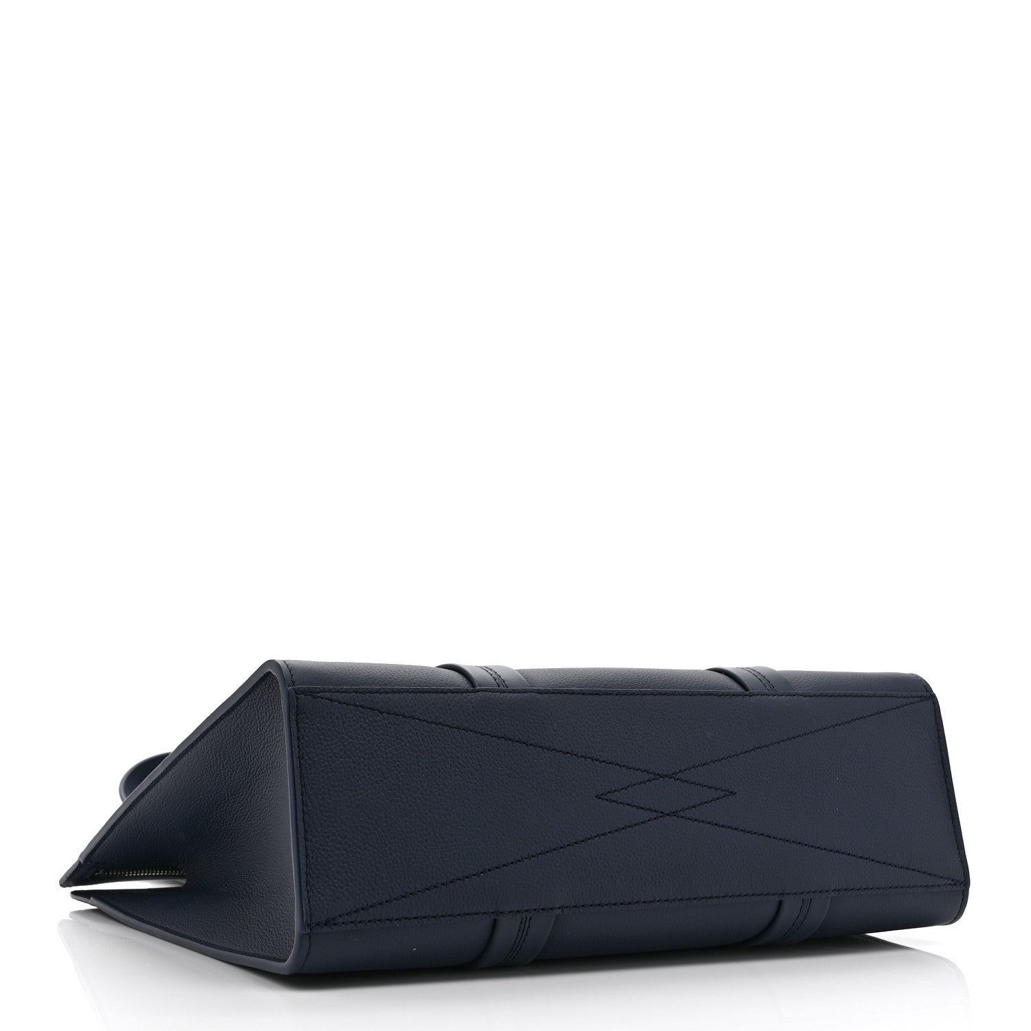 Louis Vuitton Grained Calfskin LV Aerogram Tote Navy