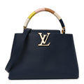 Louis Vuitton Taurillon Kintsugi Capucines MM Navy