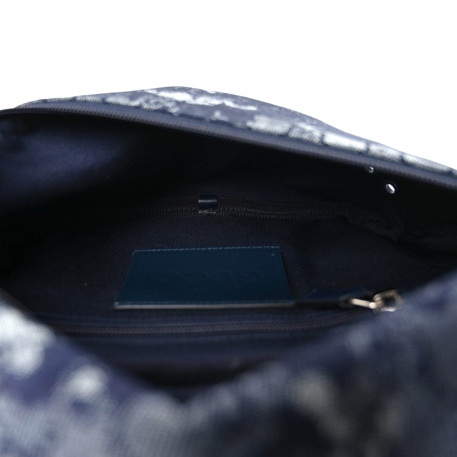 Gucci Denim Monogram Web Belt Bag Blue Multicolor