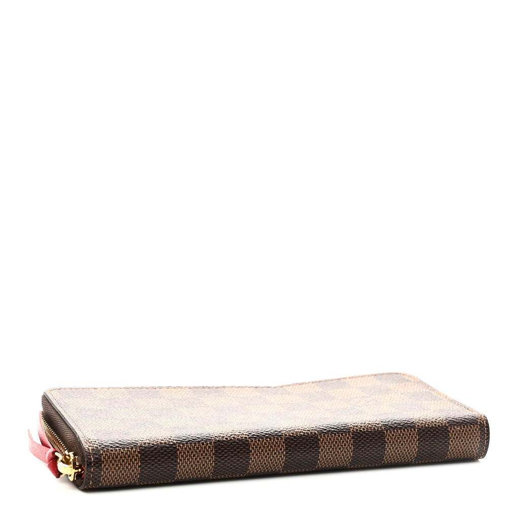 Louis Vuitton Damier Ebene Clemence Wallet Cherry