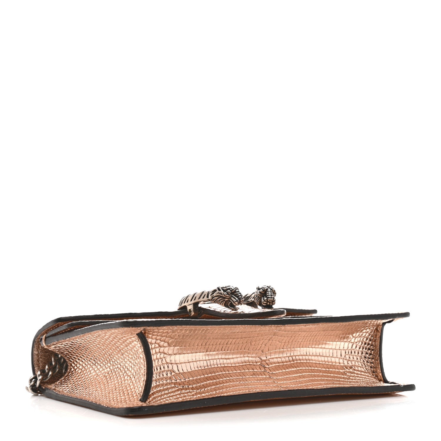 Gucci Metallic Lizard Super Mini Dionysus Bag Rame
