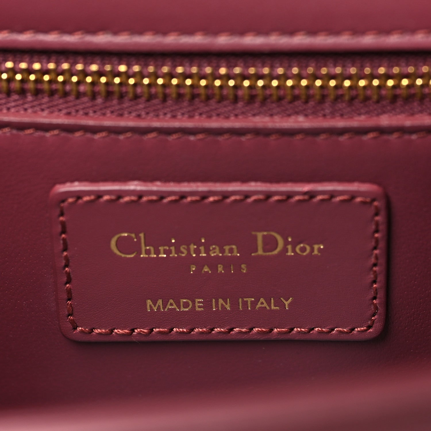 Christian Dior Smooth Calfskin 30 Montaigne Flap Bag Burgundy