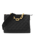 Louis Vuitton Lambskin Embossed Monogram Coussin MM Black