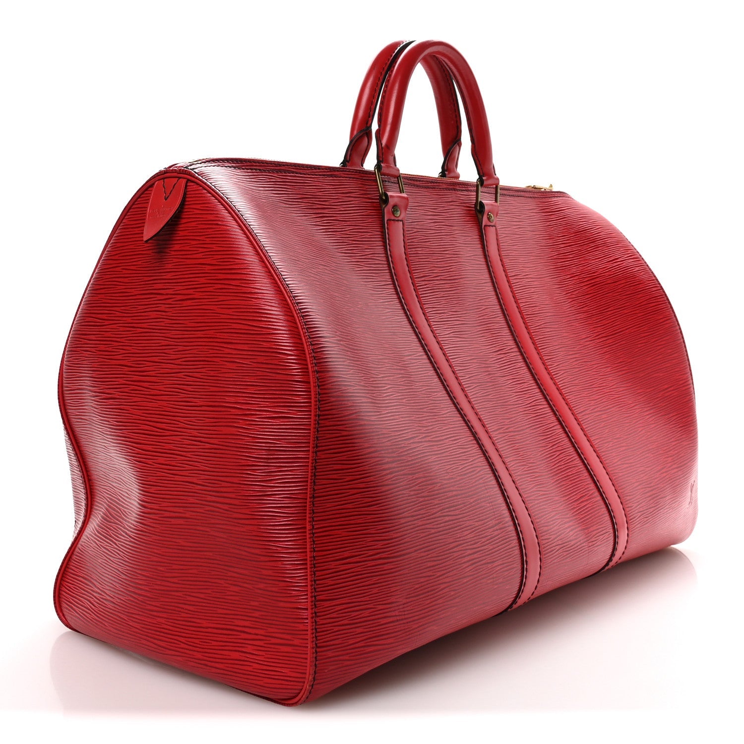 Louis Vuitton Epi Keepall 50 Castillan Red