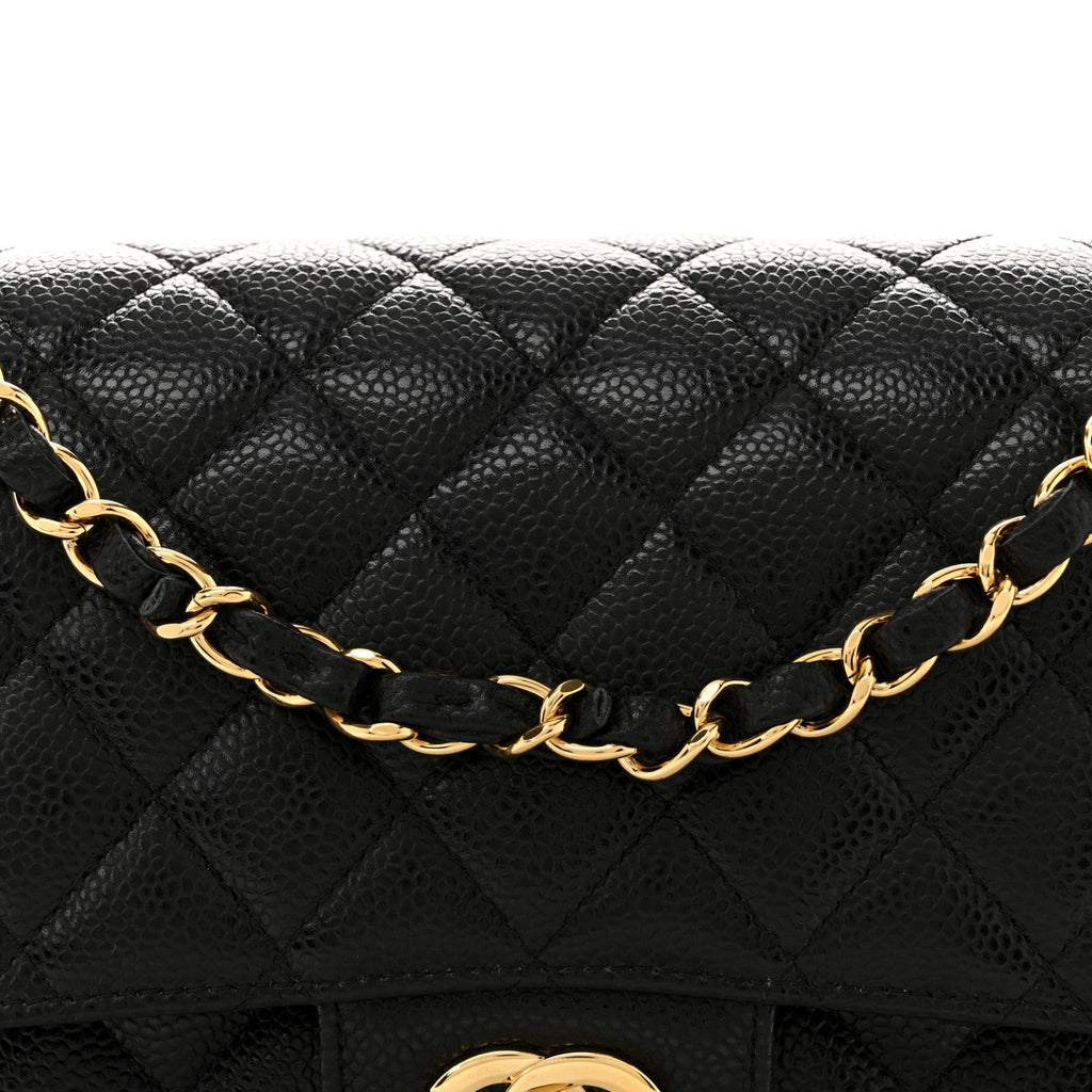 Chanel Caviar Quilted Medium Double Flap Black