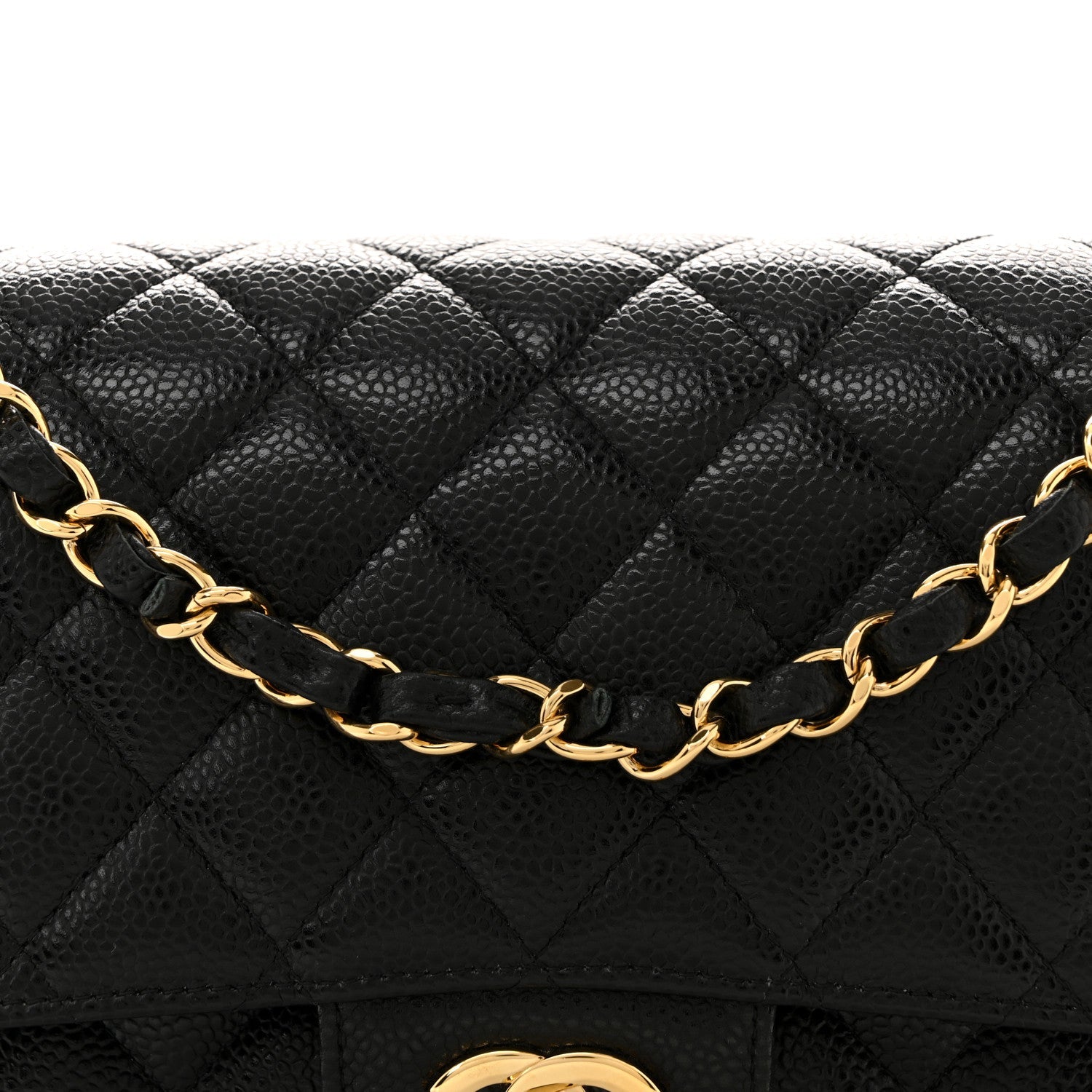Chanel Caviar Quilted Medium Double Flap Black