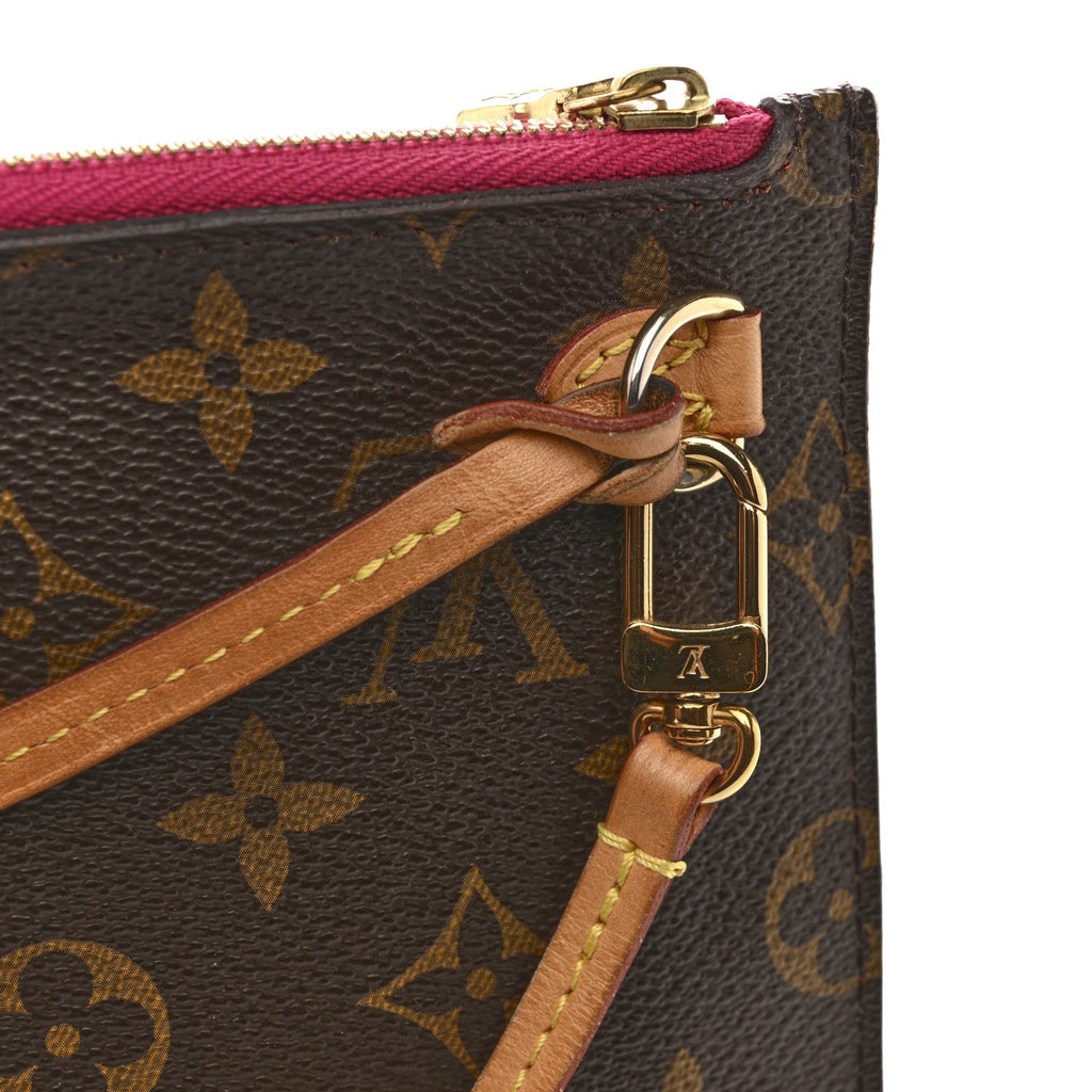 Louis Vuitton Monogram Neverfull MM GM Pochette Pivoine