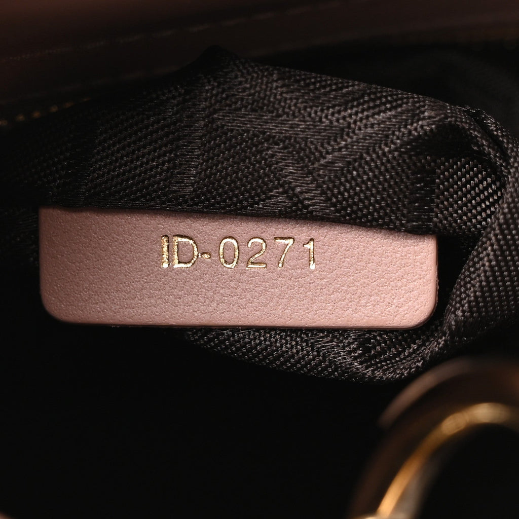 Christian Dior Lambskin Cannage Small My ABCDior Lady Dior Fard
