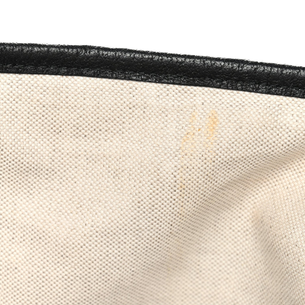 Gucci Textured Dollar Calfskin Medium Ophidia Shoulder Tote Bag Black