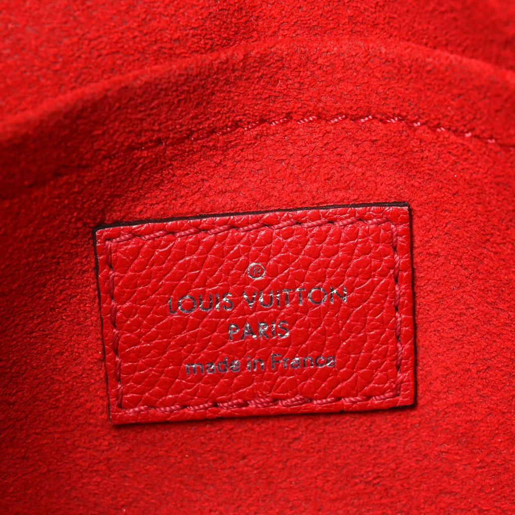 Louis Vuitton Soft Calfskin My Lockme Chain Bag BB Poppy