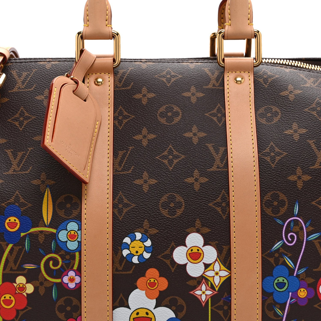 Louis Vuitton LV X TM Monogram Flowers Keepall Bandouliere 45