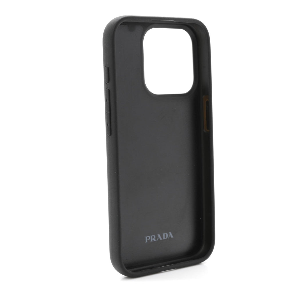 Prada Saffiano iPhone 15 Pro Case Black