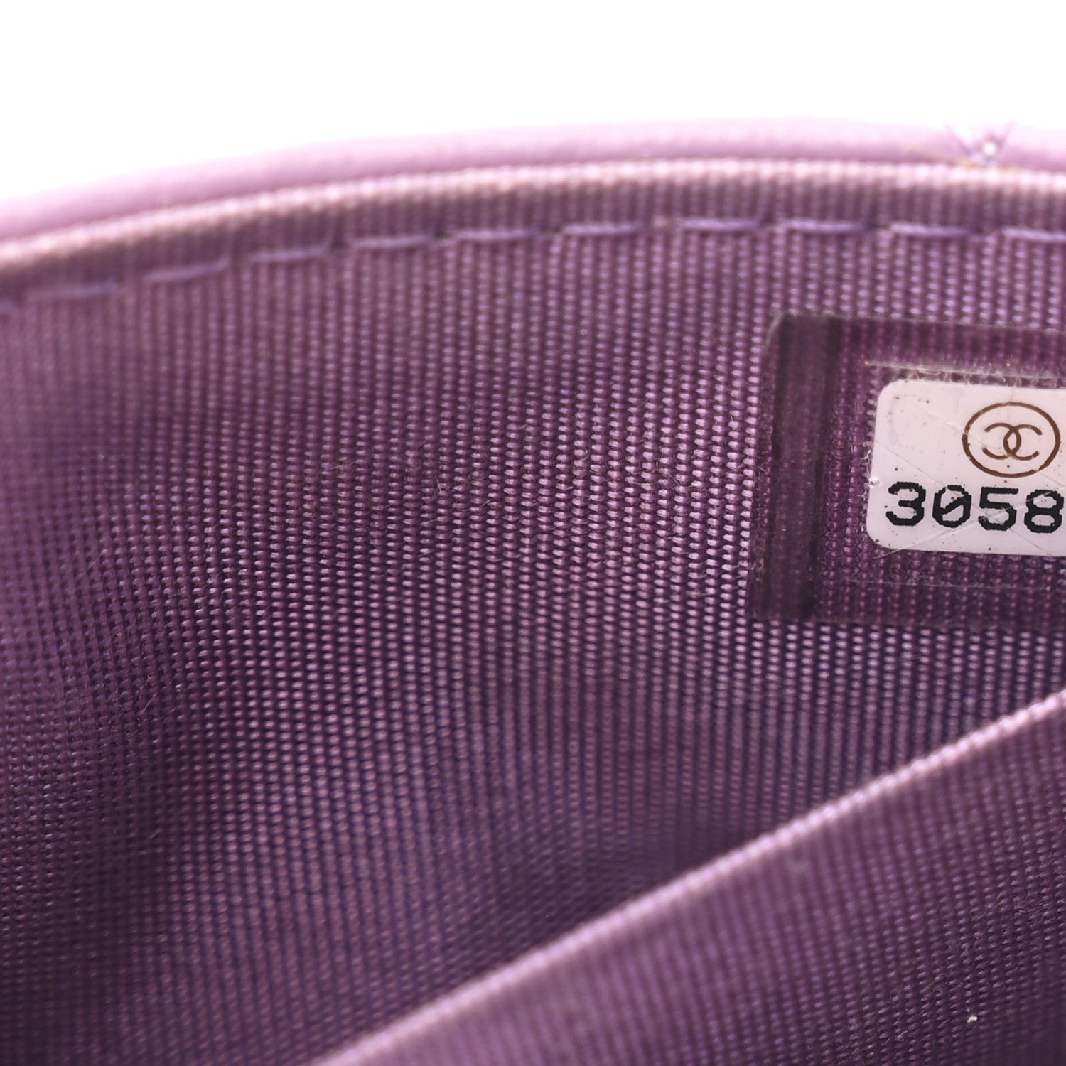 Chanel Shiny Lambskin Quilted Extra Mini Flap Purple