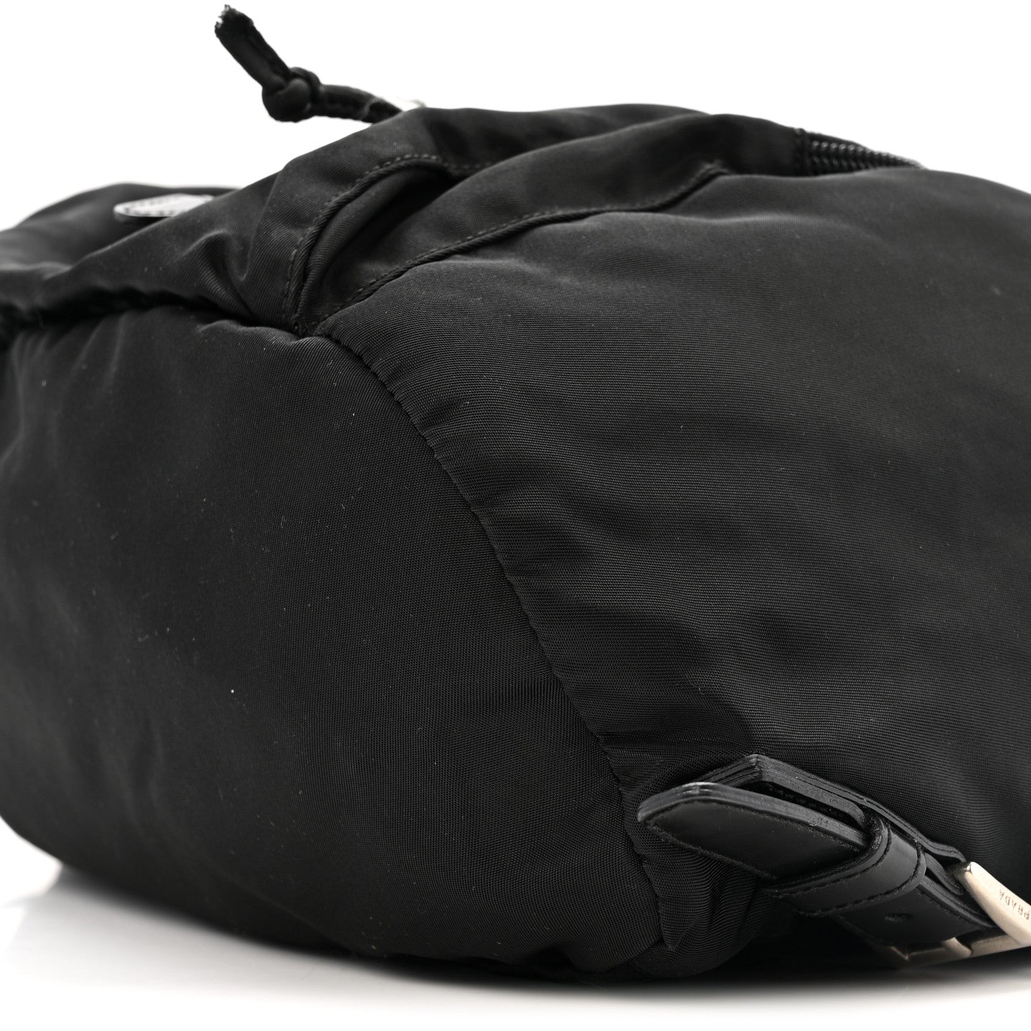 Prada Tessuto Nylon Vela Cinch Backpack Black