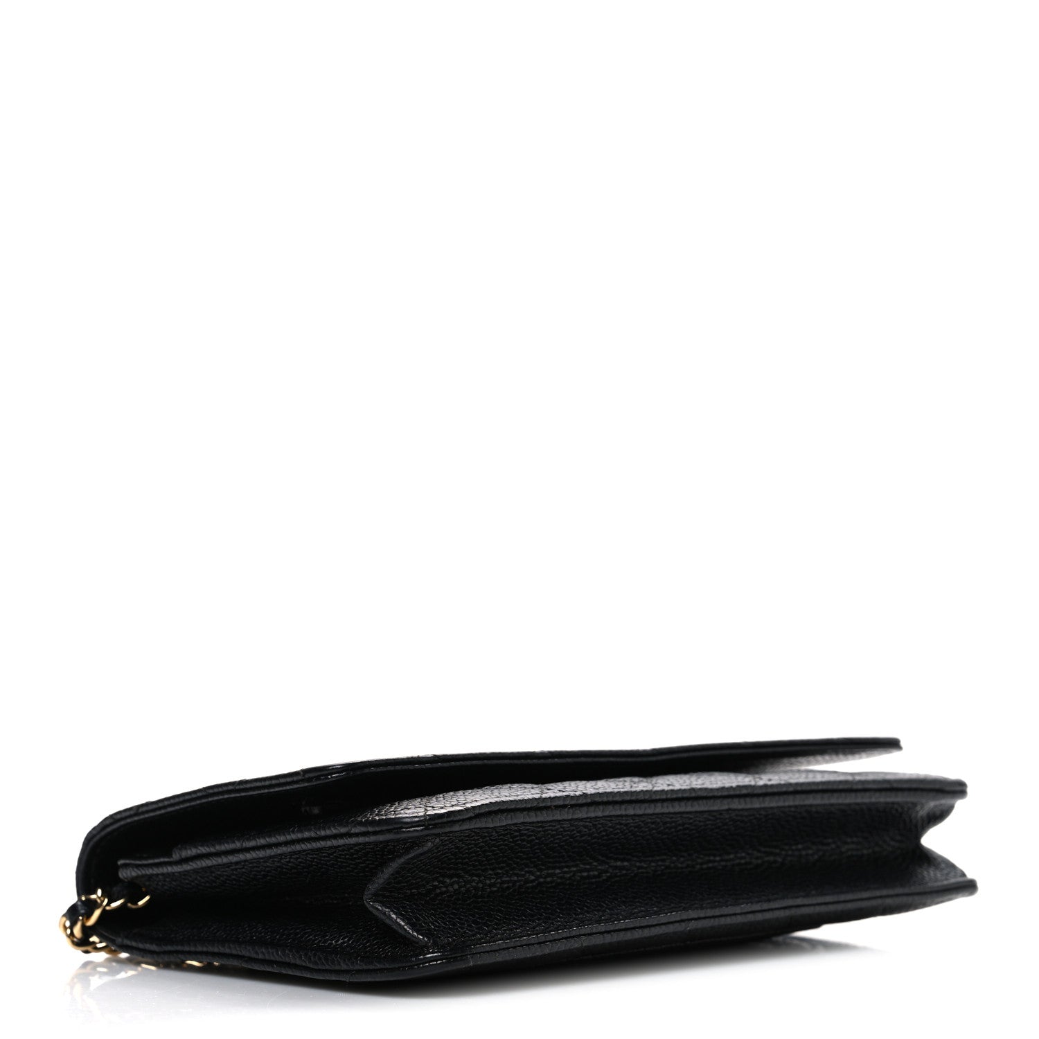 Chanel Caviar Quilted Wallet on Chain WOC Black