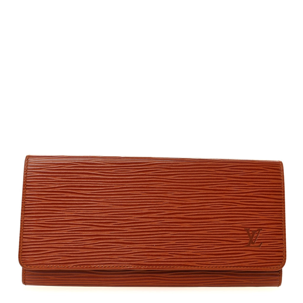 Louis Vuitton Epi Checkbook Holder Wallet Kenyan Fawn
