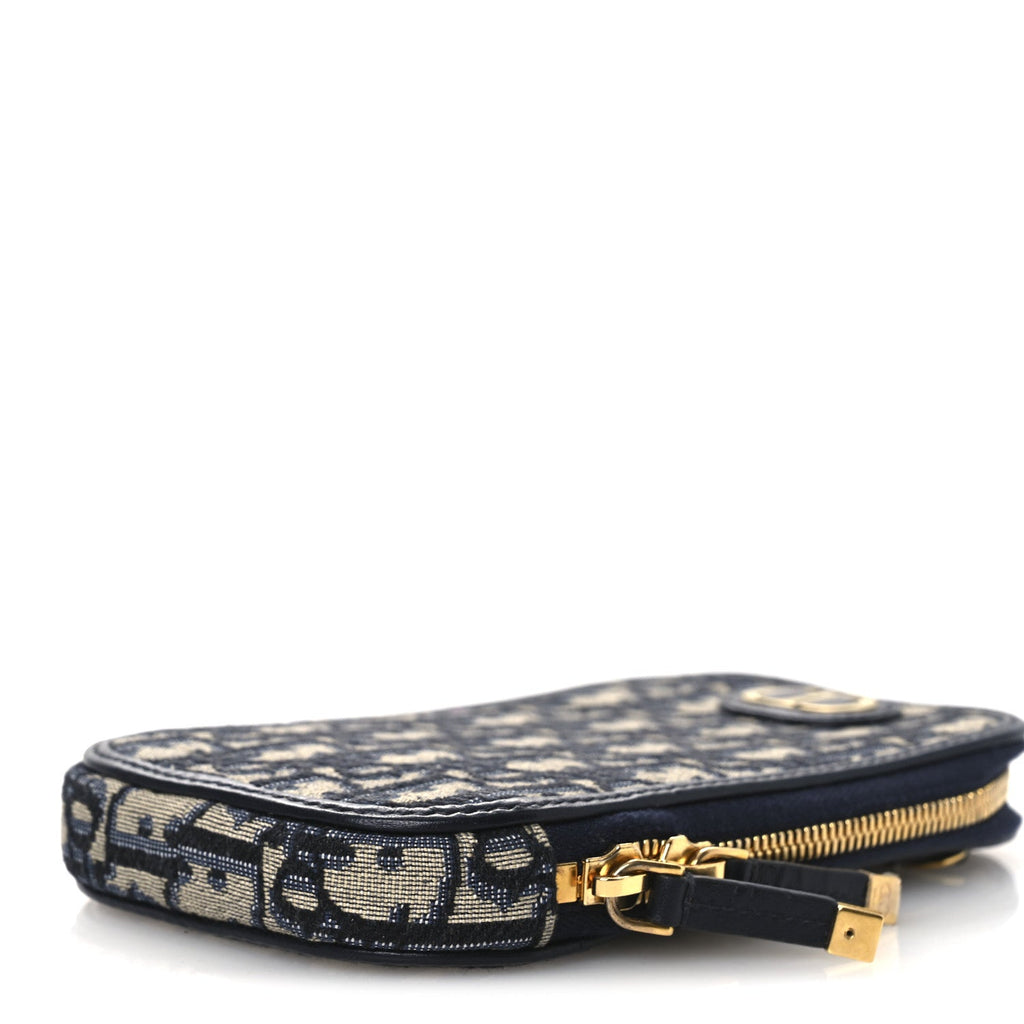 Christian Dior Oblique 30 Montaigne Phone Holder Blue