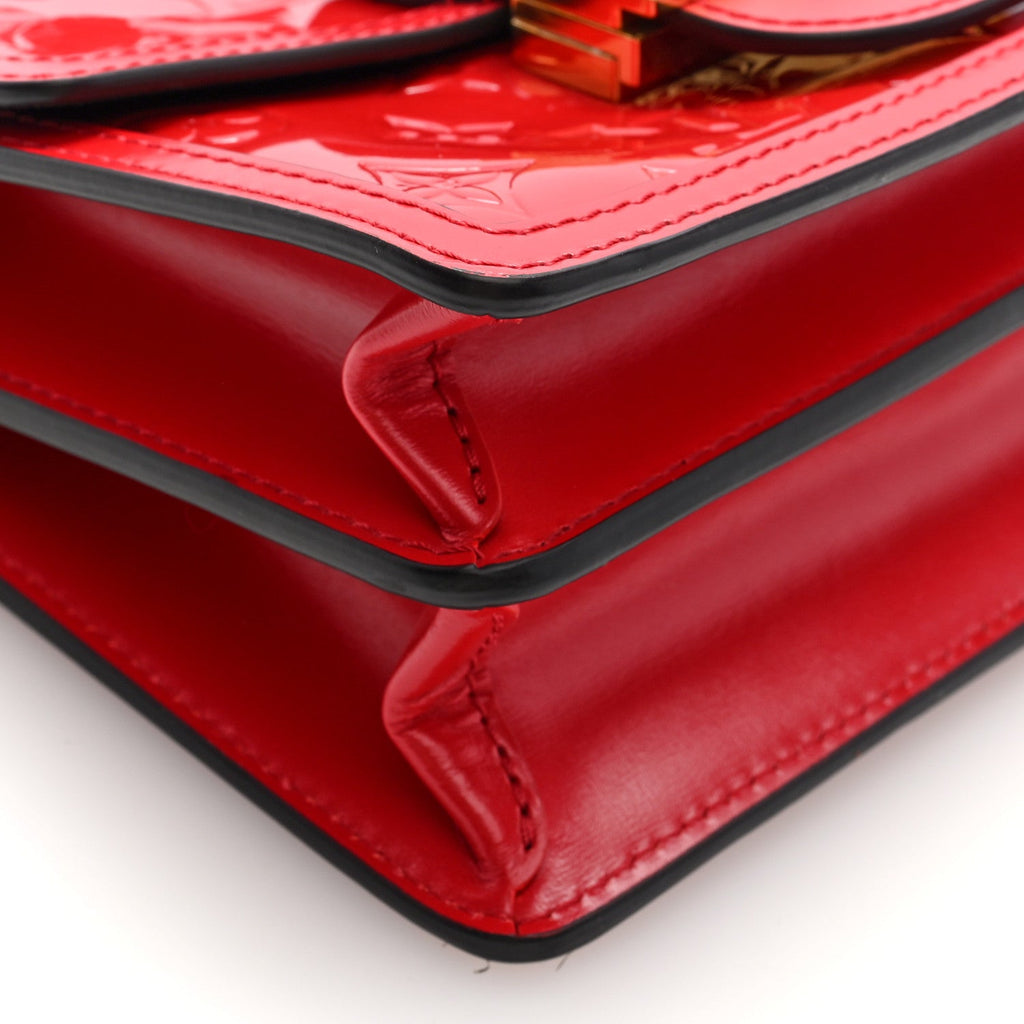 Louis Vuitton Vernis Monogram Dauphine Mini Red