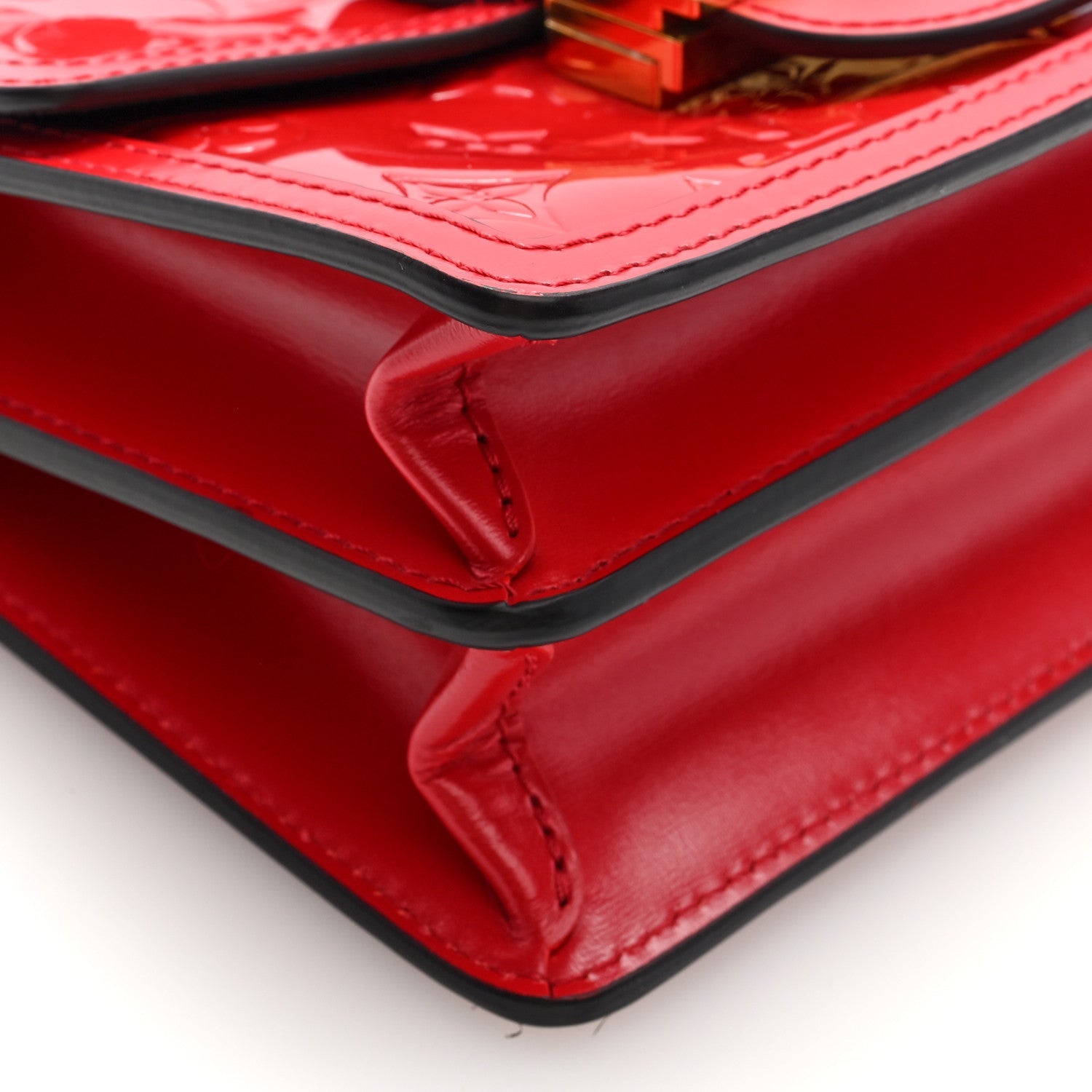 Louis Vuitton Vernis Monogram Dauphine Mini Red